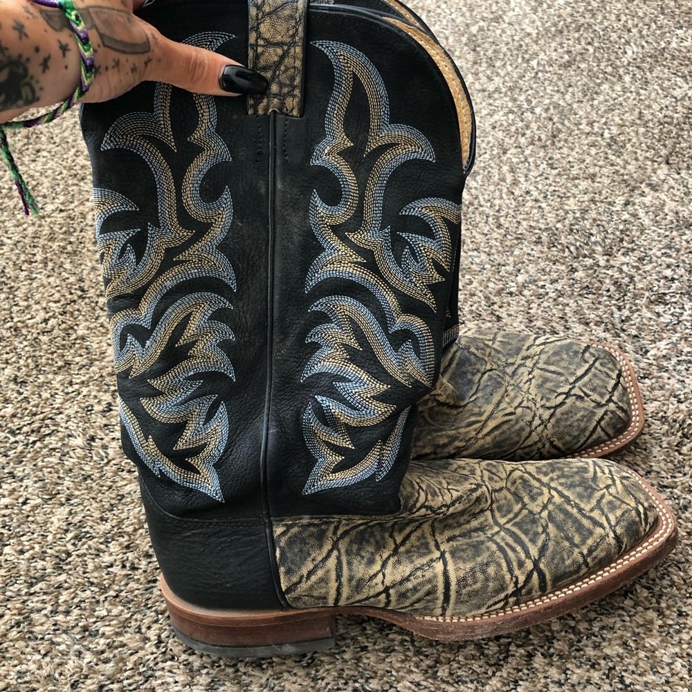 Justin 10 D Elephant skin boots